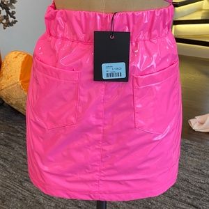 mags & pye faux patent leather skirt size XS